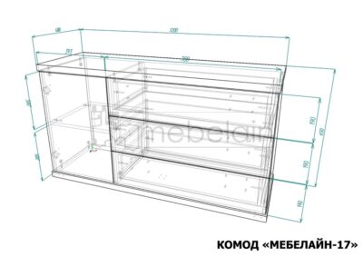размеры Комод Мебелайн 17