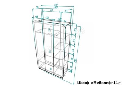 шкаф Мебелеф 11 размеры